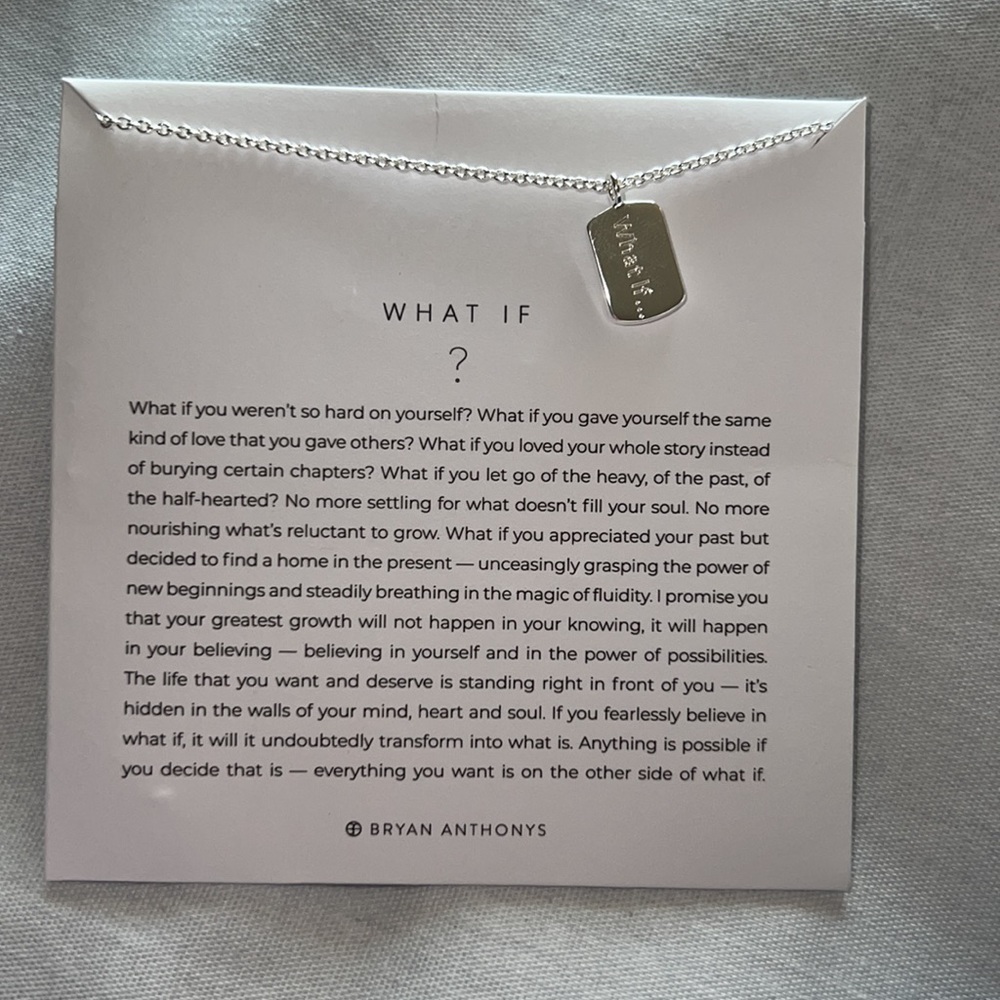 Brand New What If Necklace Bryan Anthonys